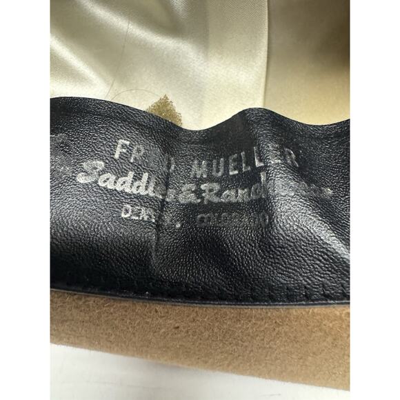 Vintage Stetson 3X Beaver Western Hat Brown Size 7 - Picture 6 of 12